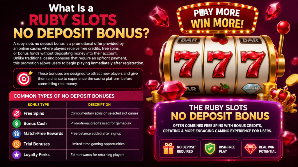 ruby slots no deposit bonus