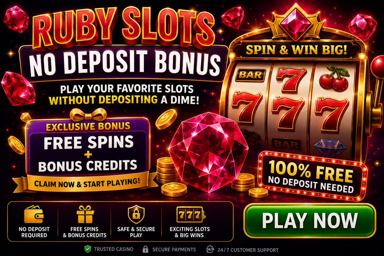ruby slots no deposit bonus