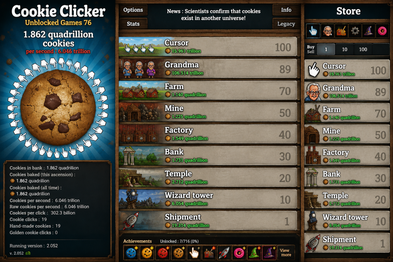 cookie clicker unblocked games 76