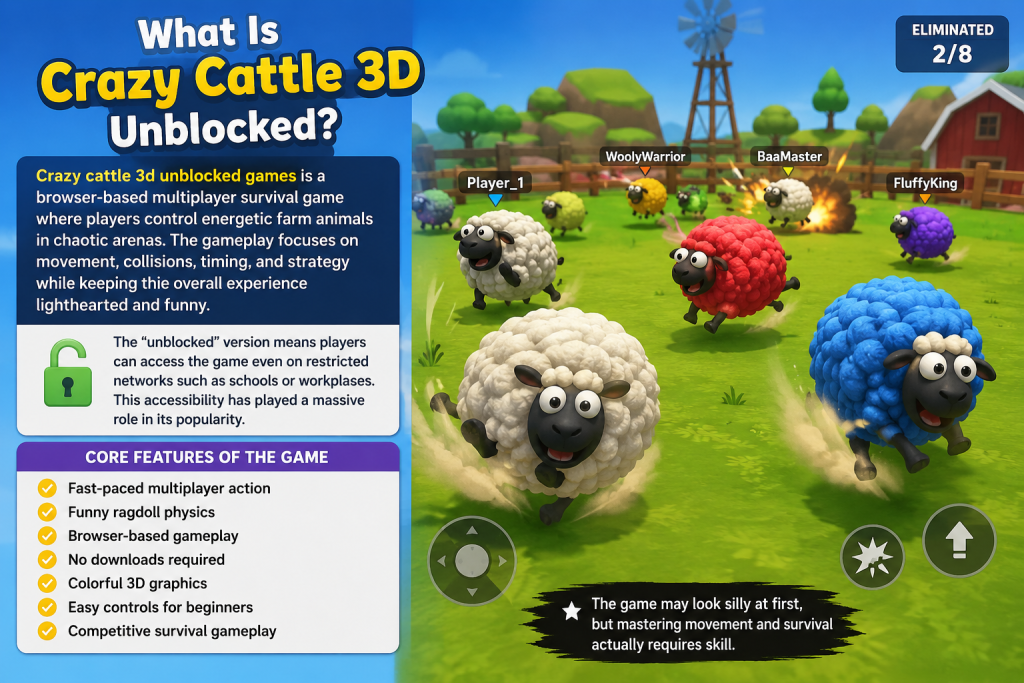 What Is Crazy Cattle 3D Unblocked?