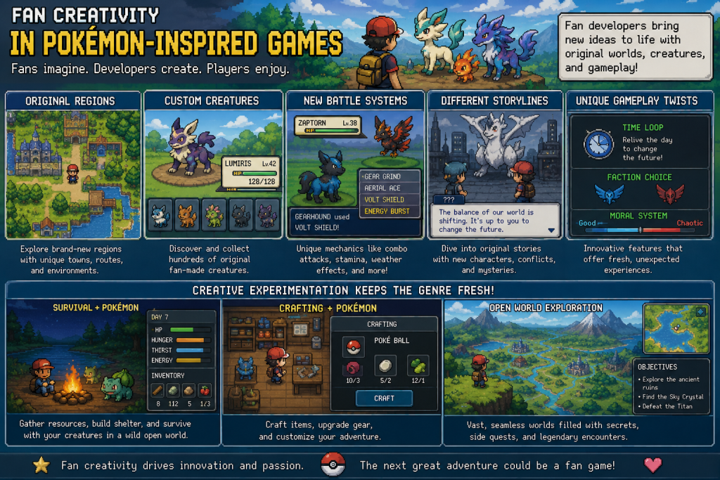 Fan Creativity in Pokémon-Inspired Games