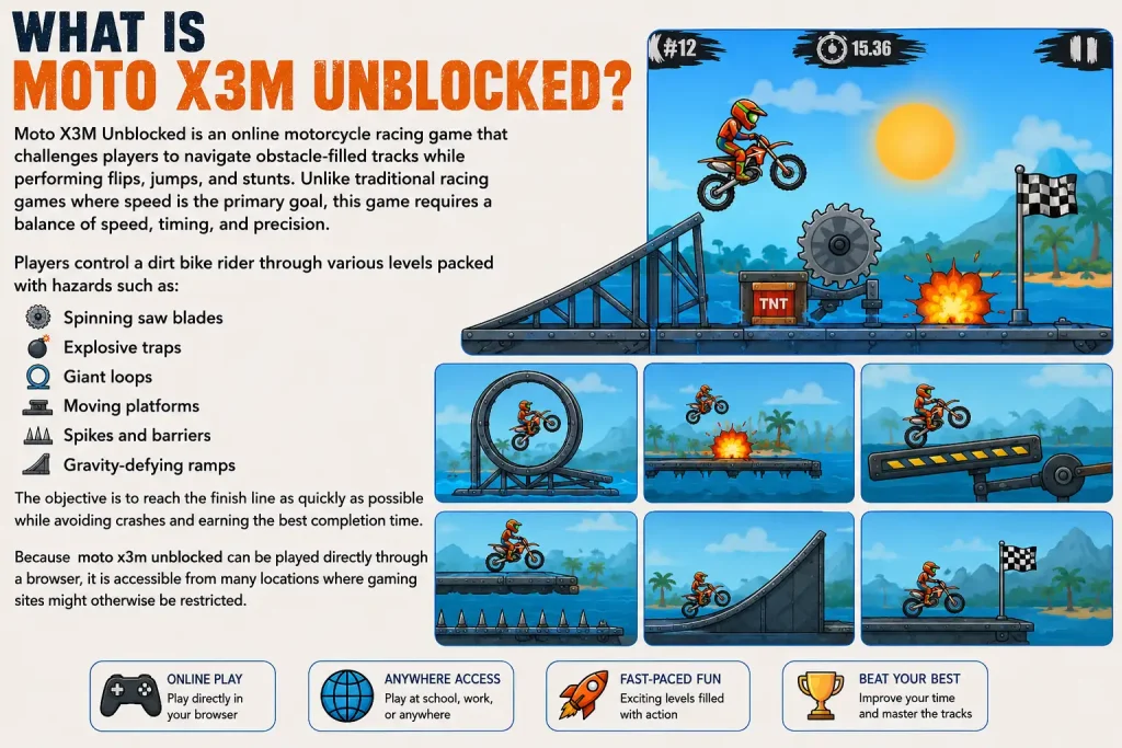 What Is Moto X3M Unblocked?