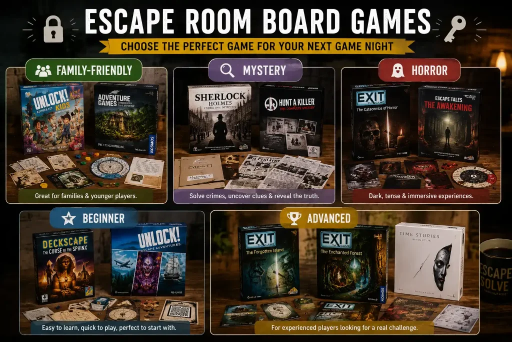 How to Choose the Best Escape Room Board Game for Your Group