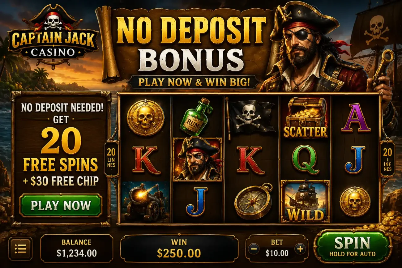 captain jack casino no deposit bonus