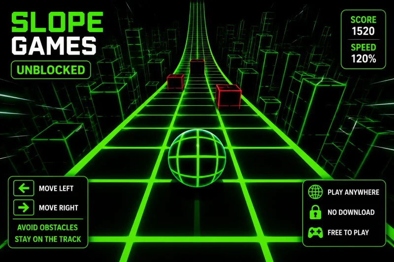 Slope Games Unblocked: Test Your Reflexes in the Ultimate High-Speed Browser Challenge