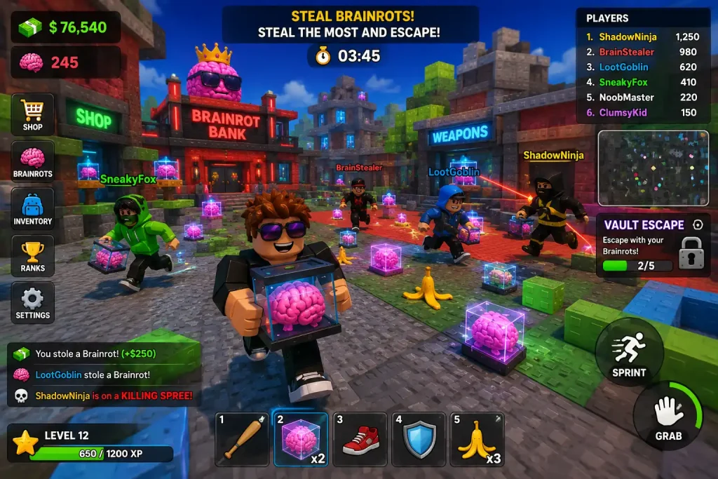 How to Play Steal a Brainrot Unblocked
