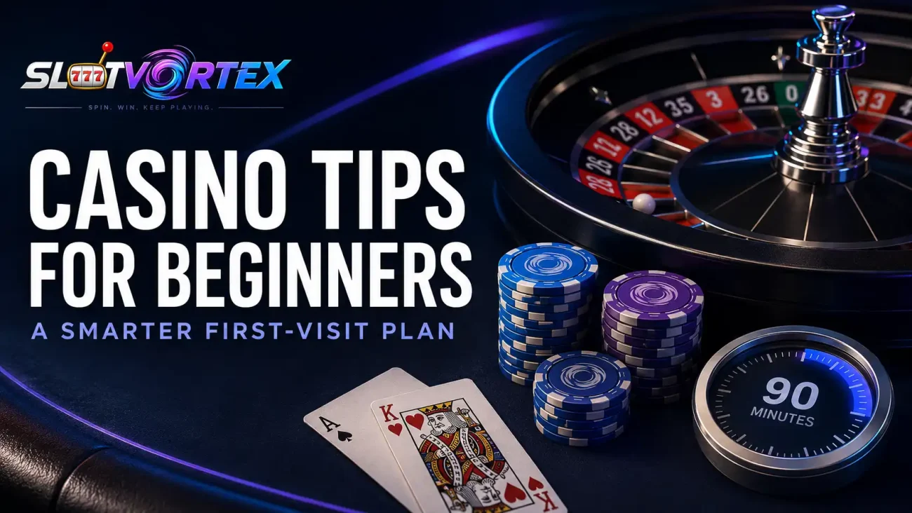 Casino tips for beginners with roulette, chips and a 90-minute first-visit plan